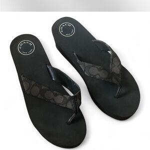 Coach Black Sandals